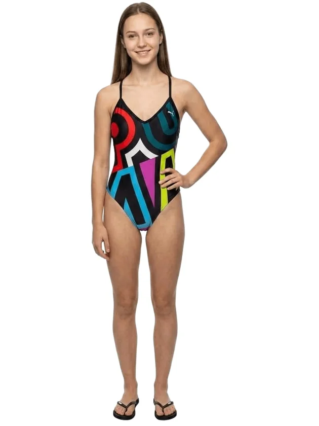 Placed Print Swimsuit 1P