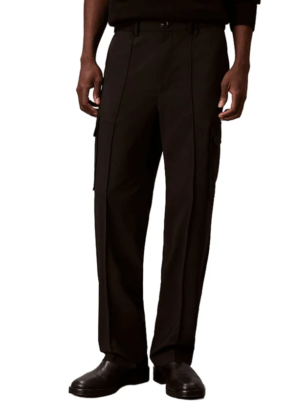 Straight Bengaline Cargo Pants