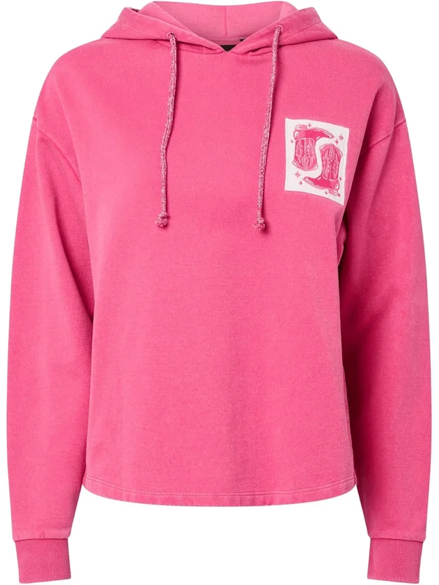 Pcchilli Ls Washed Patch Hoodie