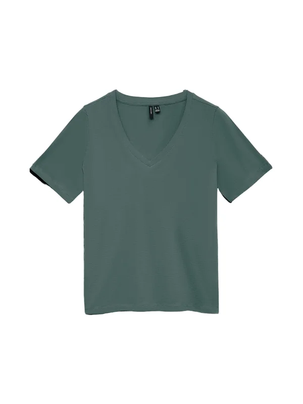Vmpaulina Ss V Neck T Shirt Jrs Noos