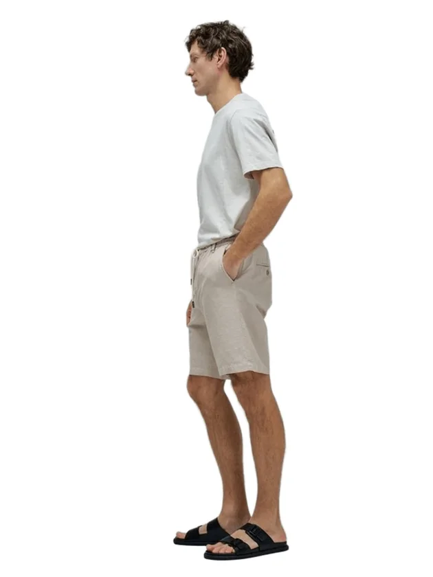 Cotton Linen Shorts Garment Dye Set