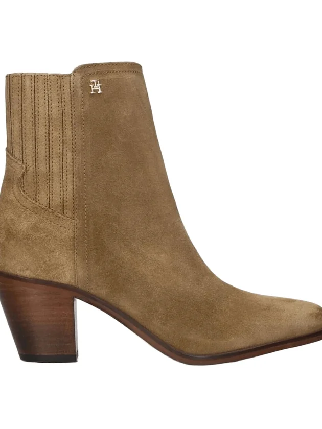Western Mid Heel Suede Chelsea