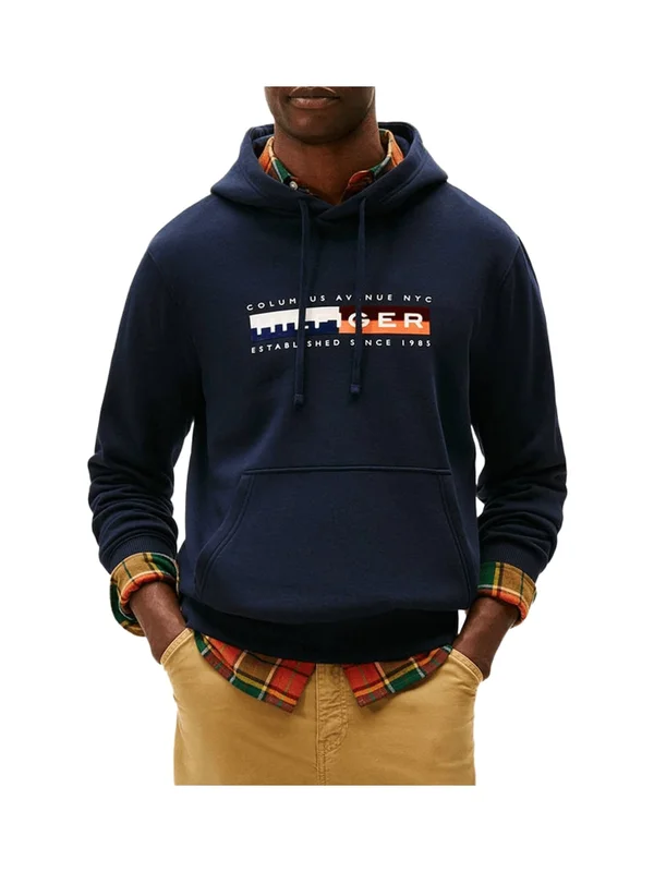 Colour Block Graphic Hoodie