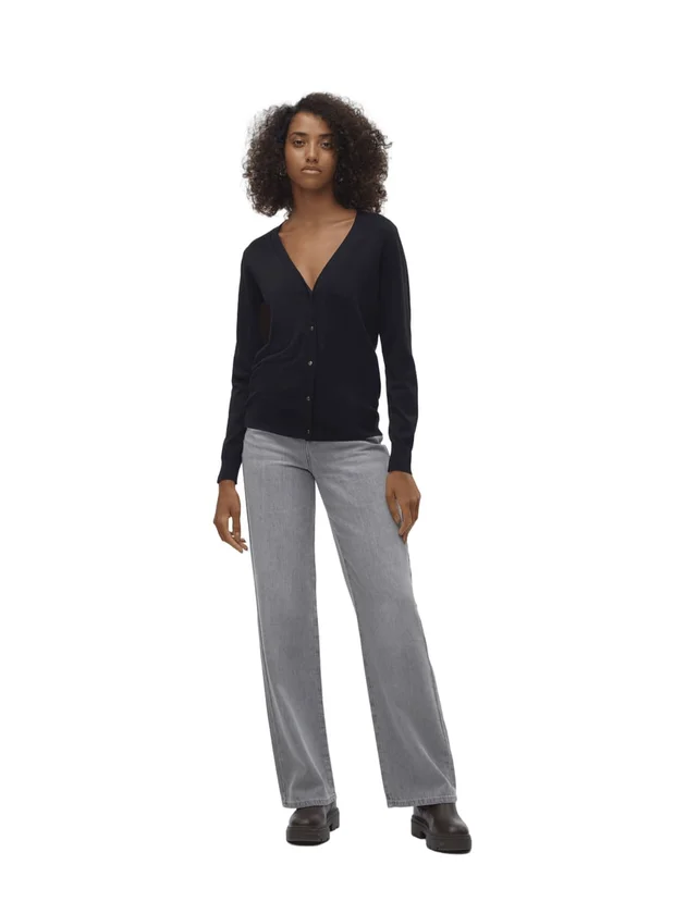 Silje LS V Neck Cardigan Ga Noos