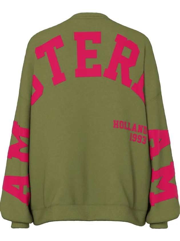PcFany O Neck Oversized Sweat