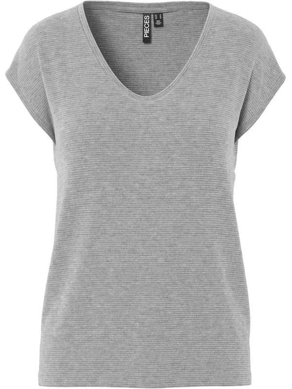 Pcbillo Tee Lurex Stripes