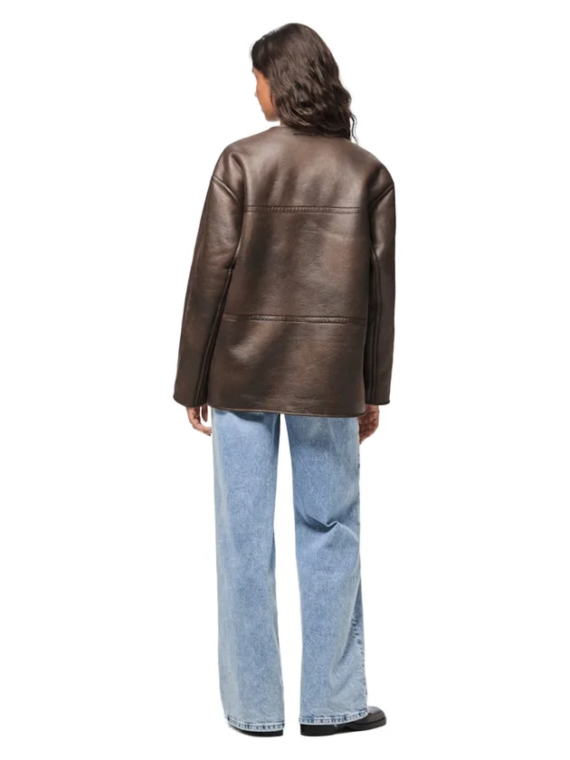 Julie Reversible Teddy Pu Jacket