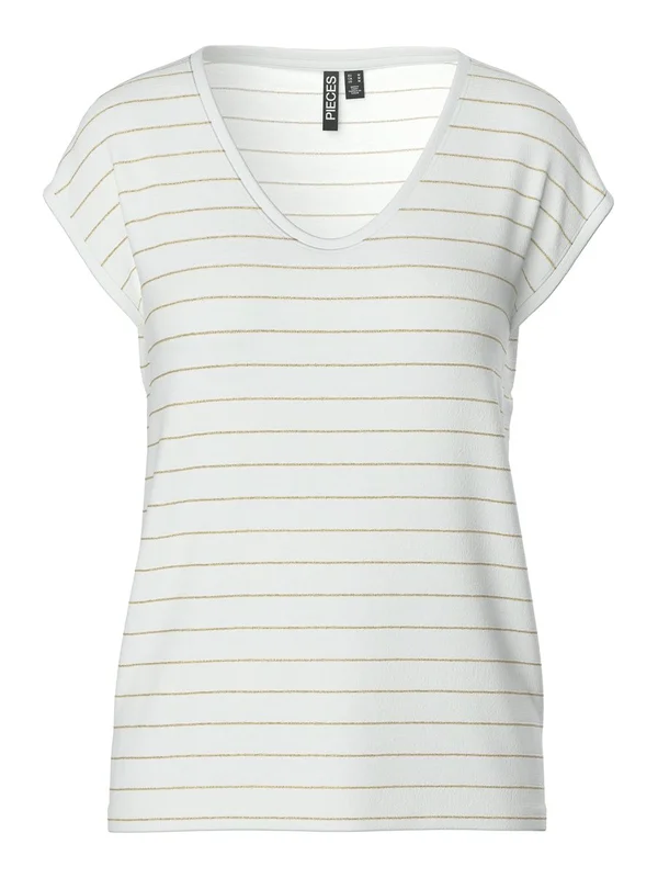 Pcbillo Tee Lurex Stripes