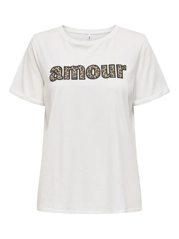 Onlline Life S S O Neck Print Top