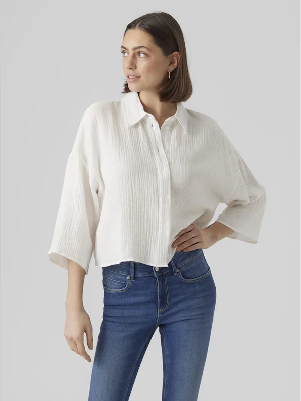 Natali Crop Shirt Wvn Noos