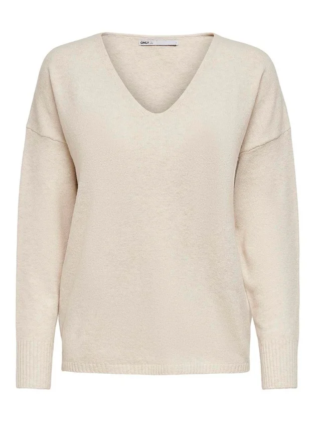 Onlrica L S V Neck Pullo Knt Noos