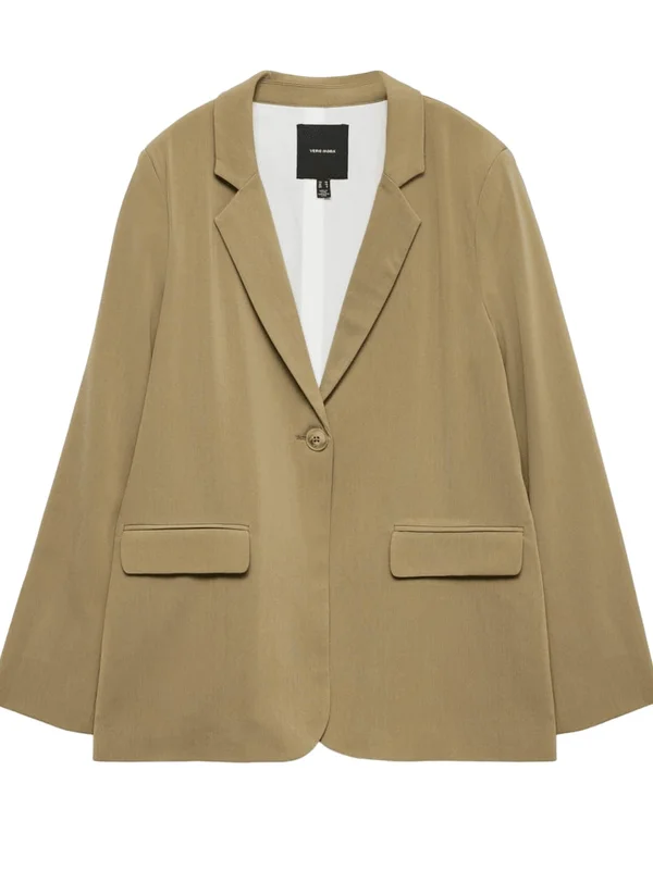 Loose Back Slit Blazer
