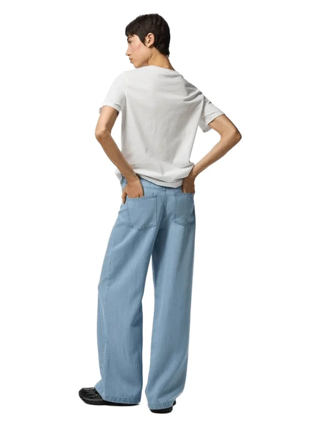 Pcsmidi Mw Wide Denim Jeans