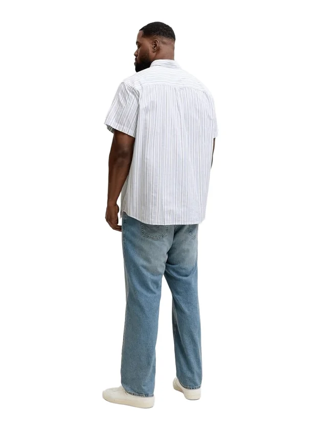 Jjdevin Stripe Shirt Ss