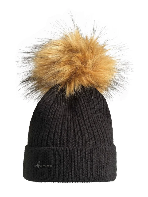 Bonnet Torsade Uni Avec Pompon