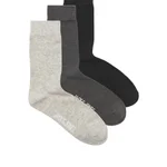 BLACK / DARK GREY MELANGE - LIGHT GREY MELA