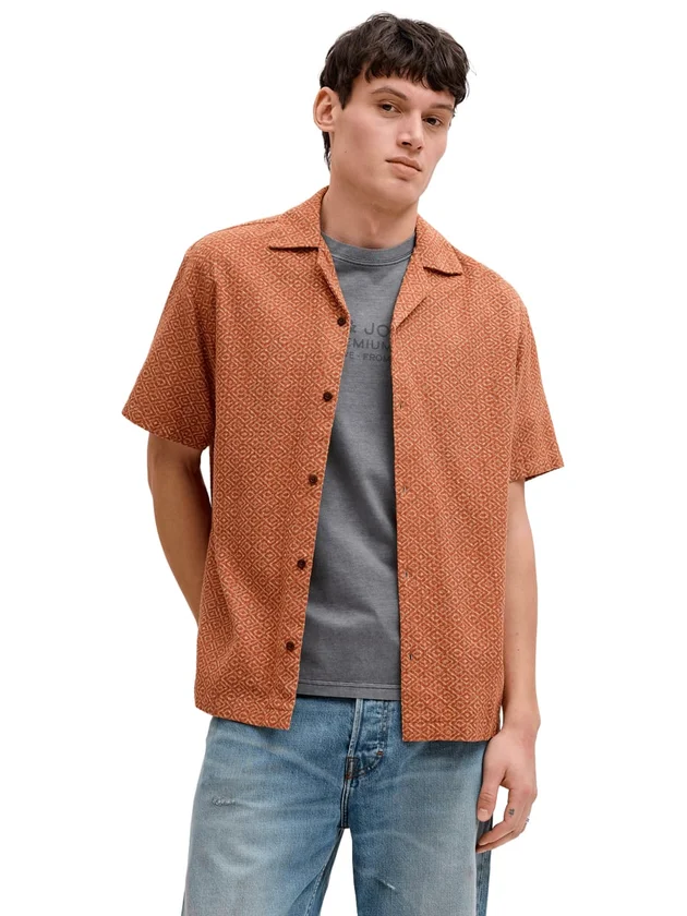 Print Dobby S S Shirt