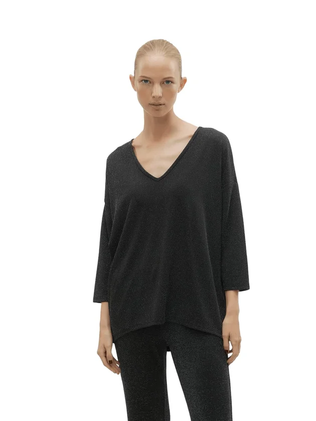 3 4 V Neck Top Lx