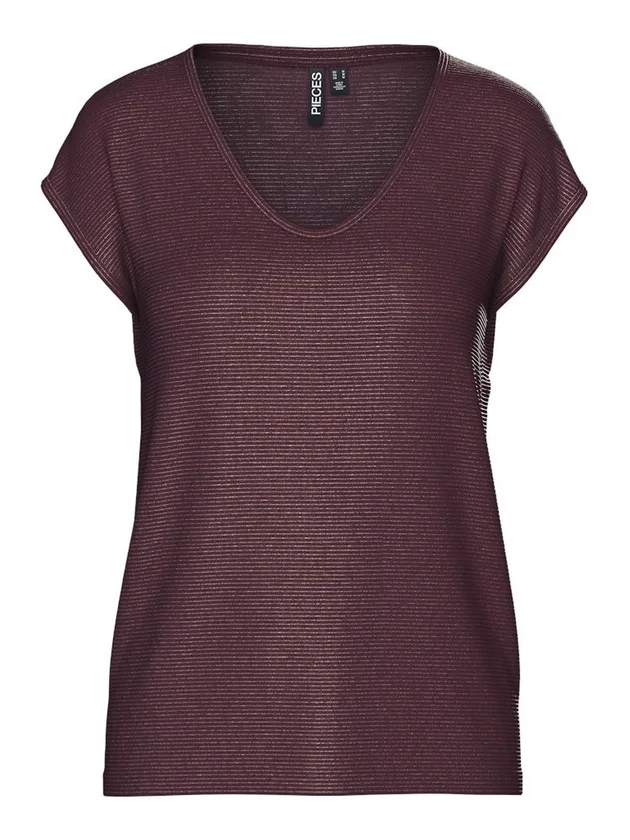 Pcbillo Tee Lurex Stripes