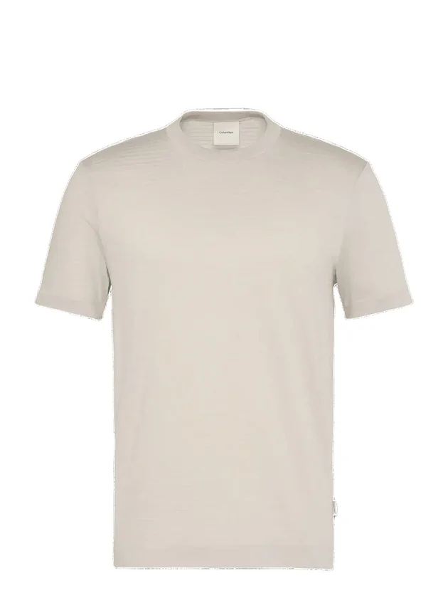 Textured Stripe Crewnk Tee
