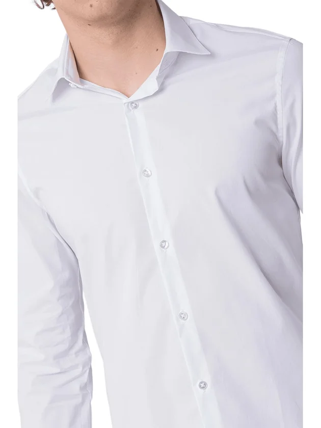 Slim Esntl Poplin Nos Str Sld