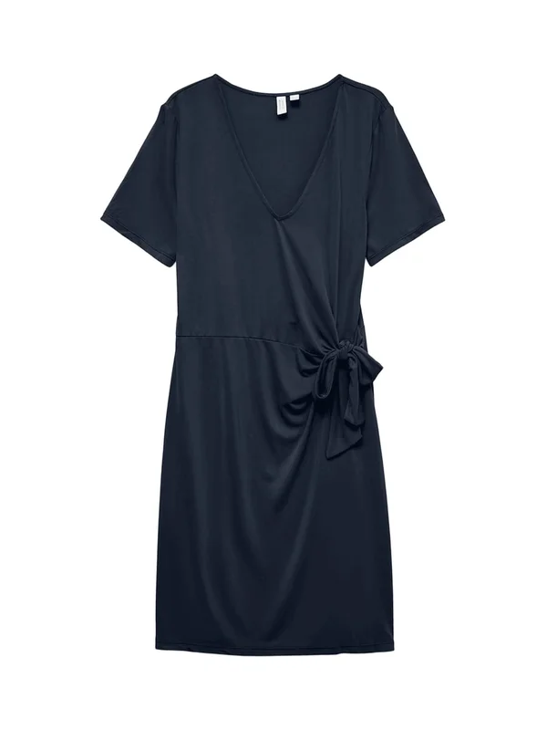 Kimila S S V Neck Short Dress