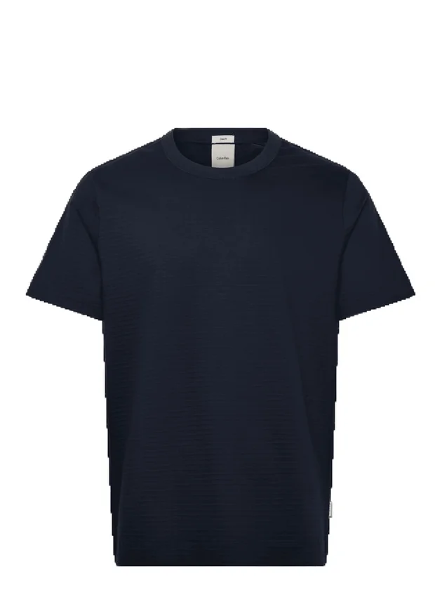 Textured Stripe Crewnk Tee