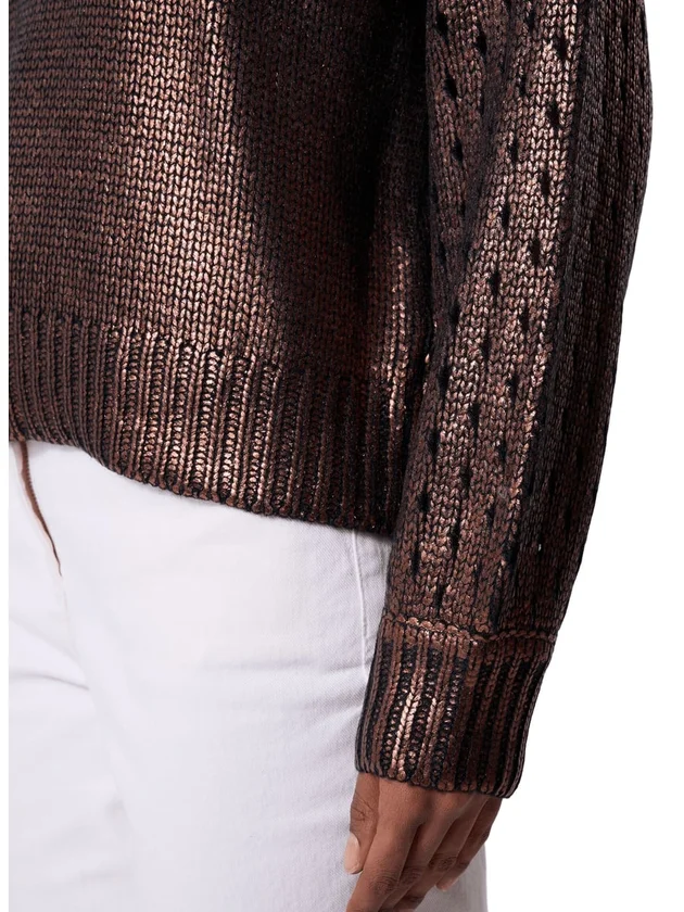 Javis LS O Neck Foil Knit
