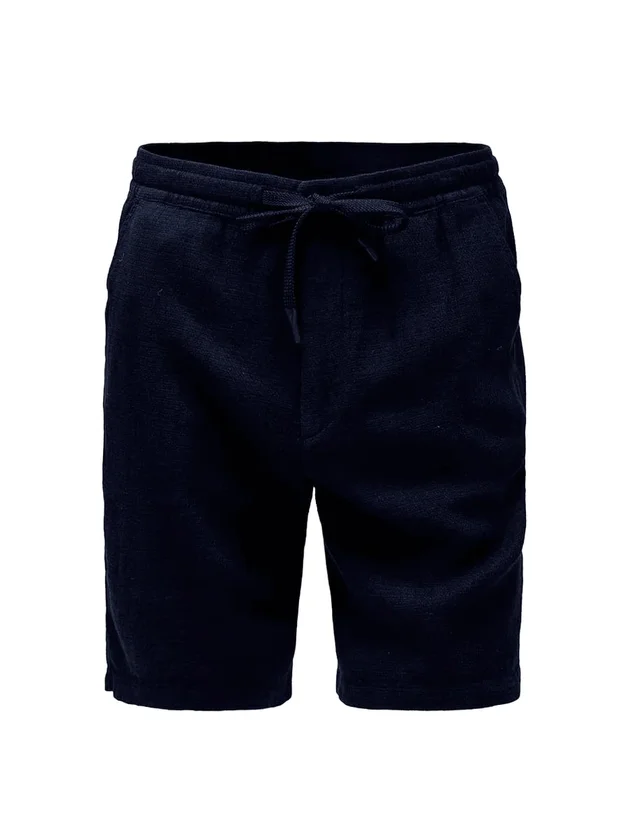 Lyocell Linen Textured Shorts Set