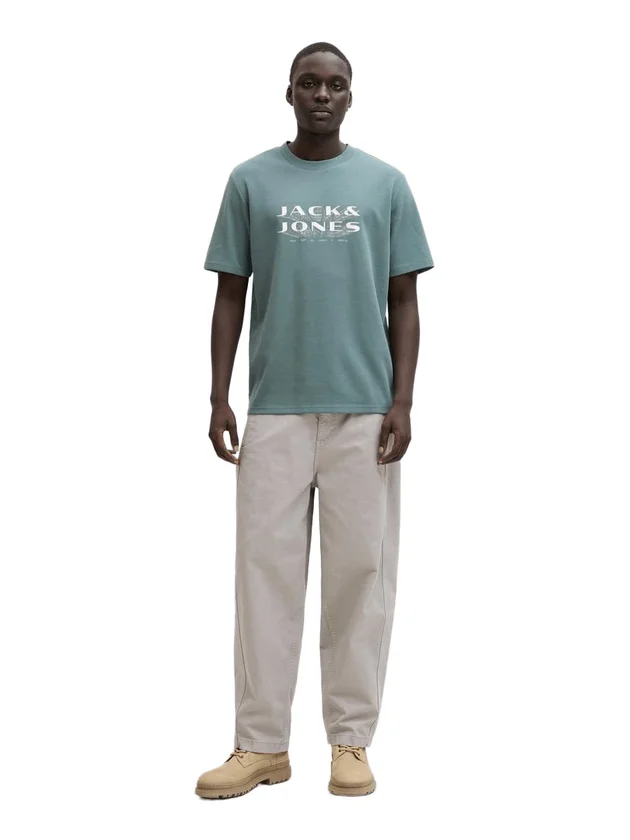 Jcofusion Jj Branding Tee Ss Crew N