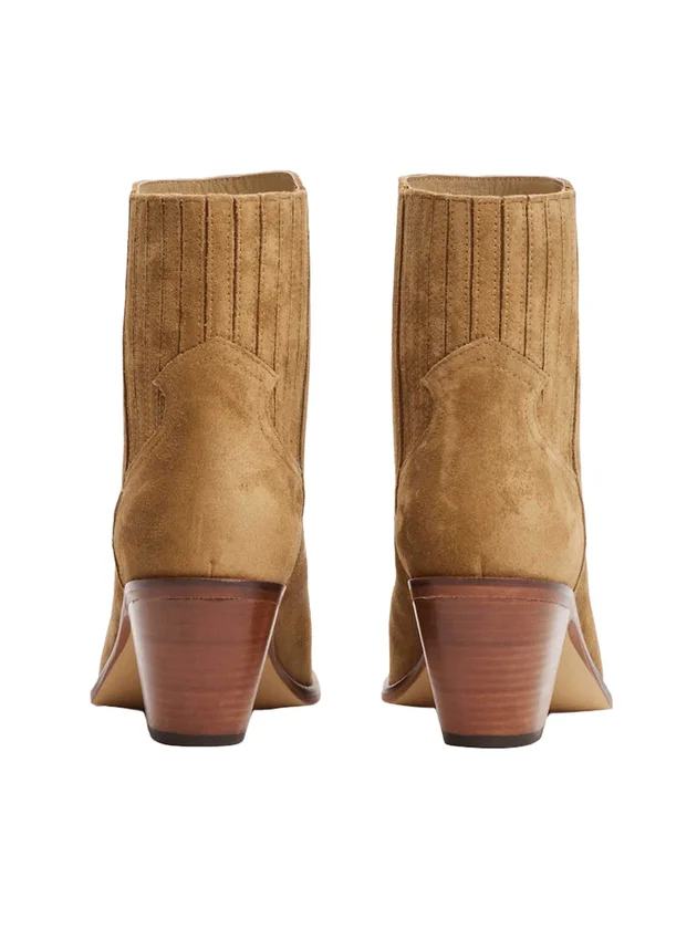 Western Mid Heel Suede Chelsea