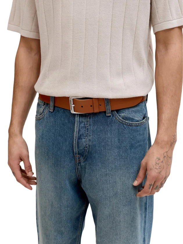 Jacbraga Leather Belt Sn
