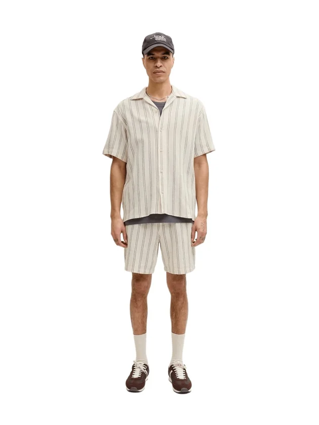 Jjecoba Stripe Resort Shirt Ss Sn