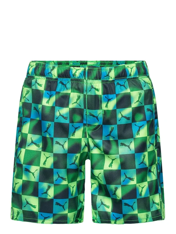 Printed Cat Mid Shorts