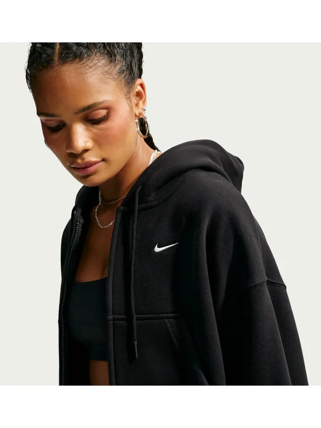 NSW Studio Fleece Midweight Oversized Cropped Full Zip