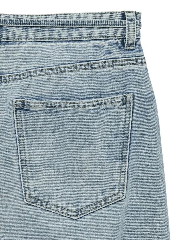 Wide Belt Jeans