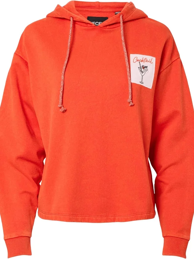 Pcchilli Ls Washed Patch Hoodie