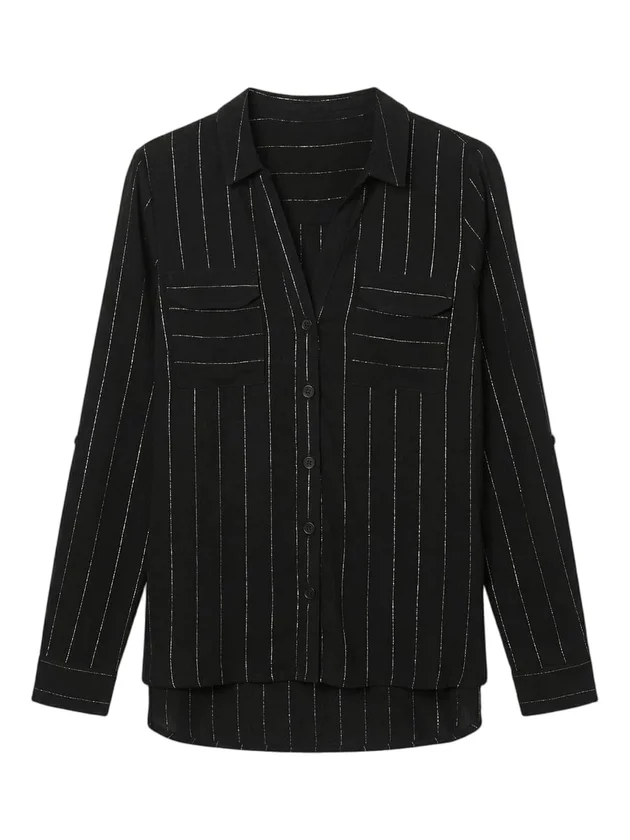 Bumpy LS Glitter Shirt Wvn Noos