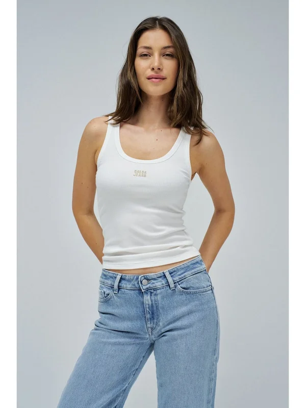 Tank Top With Embroidered Branding