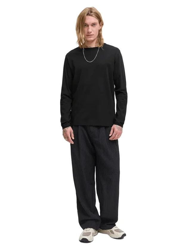 Organic Basic Tee LS O Neck Noos