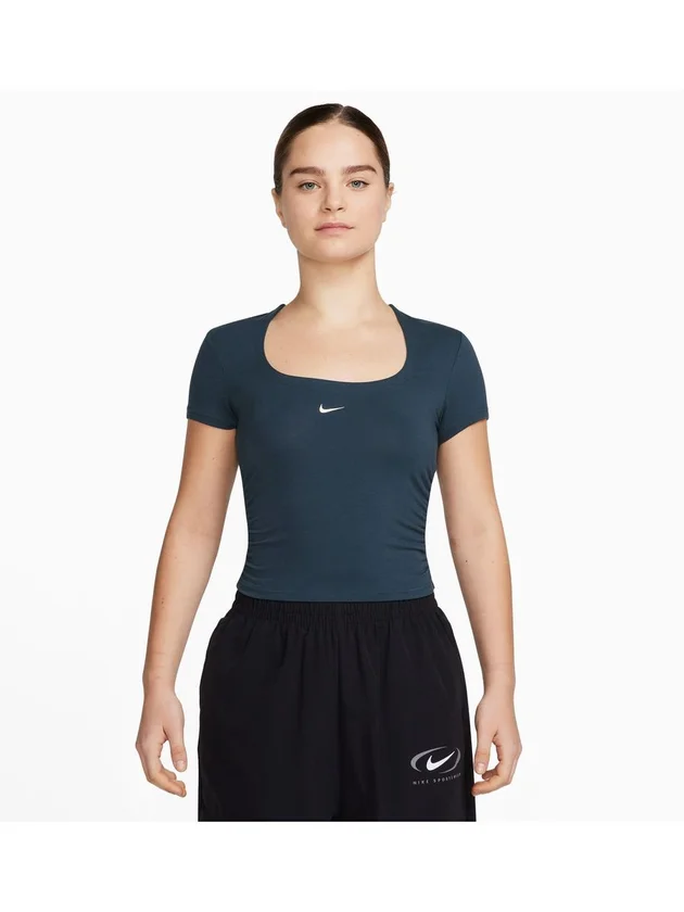 Chll Ss Square Neck Top