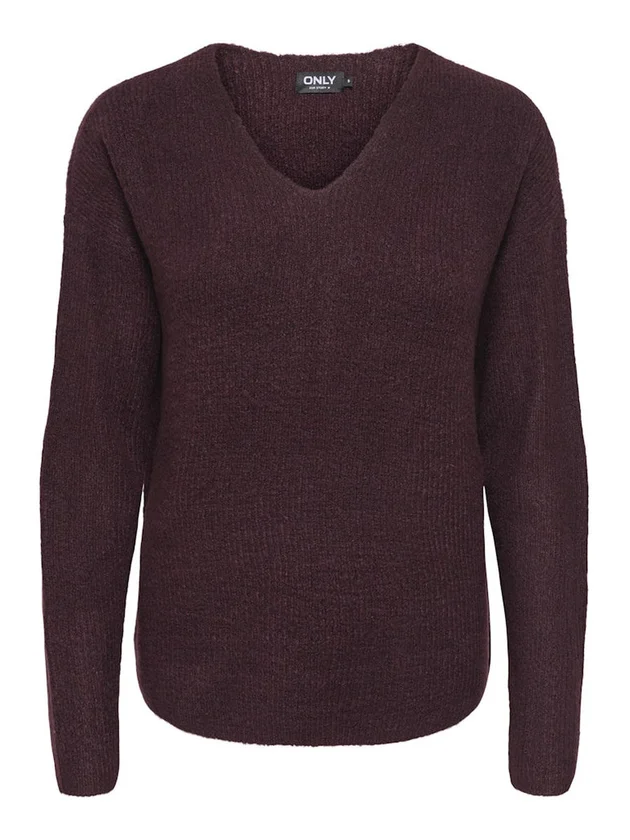 Camilla V Neck L S Pullover Knt Noos