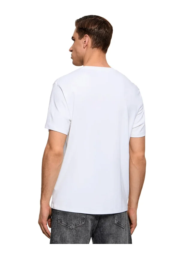 Slim Supima Logo Patch Tee