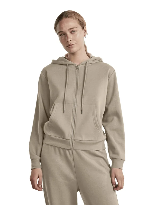 Pcchilli Ls Zip Hoodie Noos