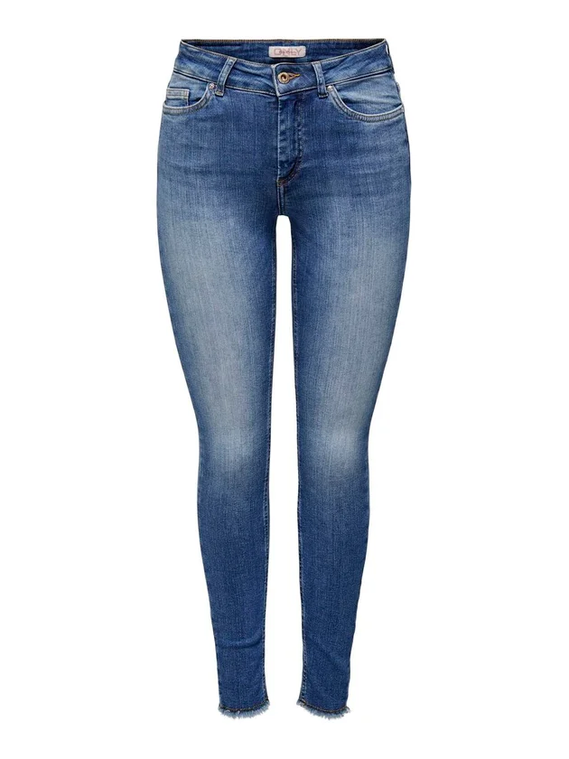 Blush Mid Skinny Ankle Raw Denim