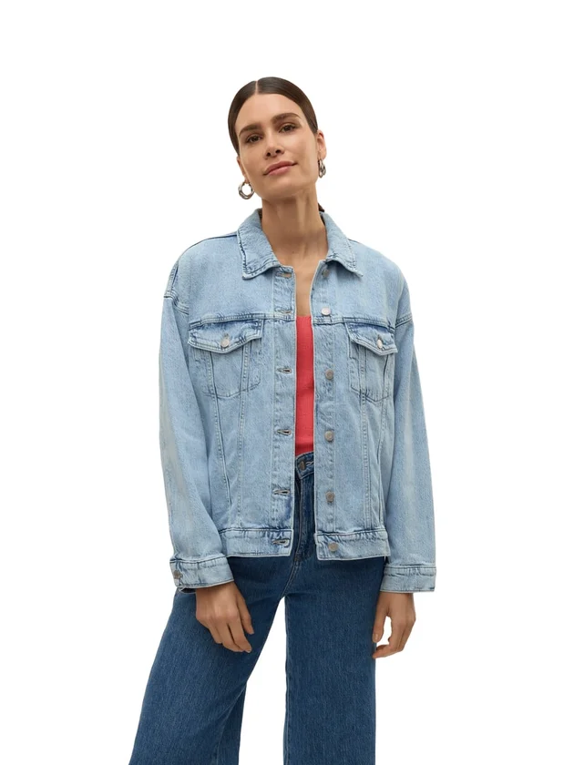 Vmtessa LS Oversize Denim Jacket Ga Noos