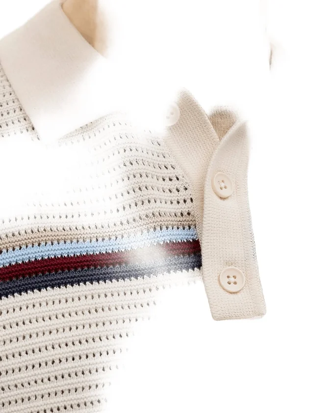 Jormaine Knit Stripe Polo Sn