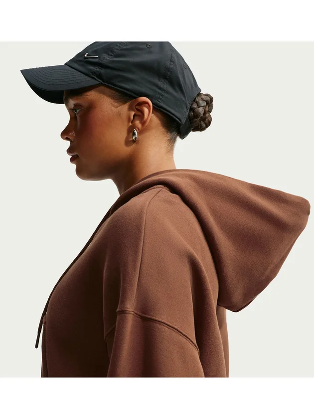 NSW Studio Fleece Midweight Oversized Cropped Full Zip