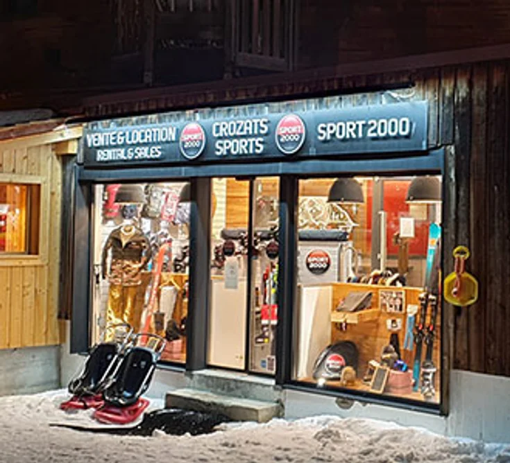 Extérieur du magasin SPORT 2000 AVORIAZ CROZATS SPORTS