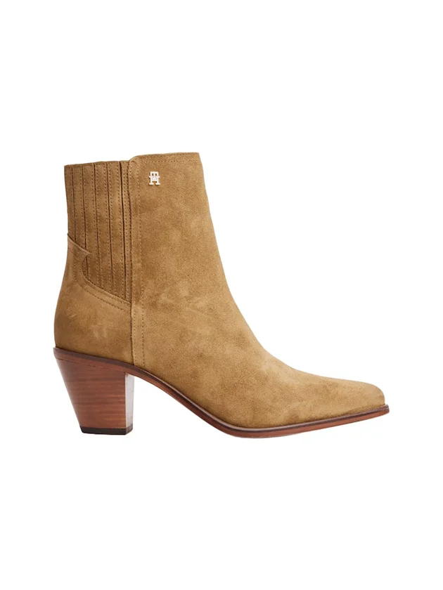 Western Mid Heel Suede Chelsea